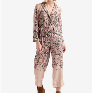 Lucky Brand Floral Sateen Jumpsuit
